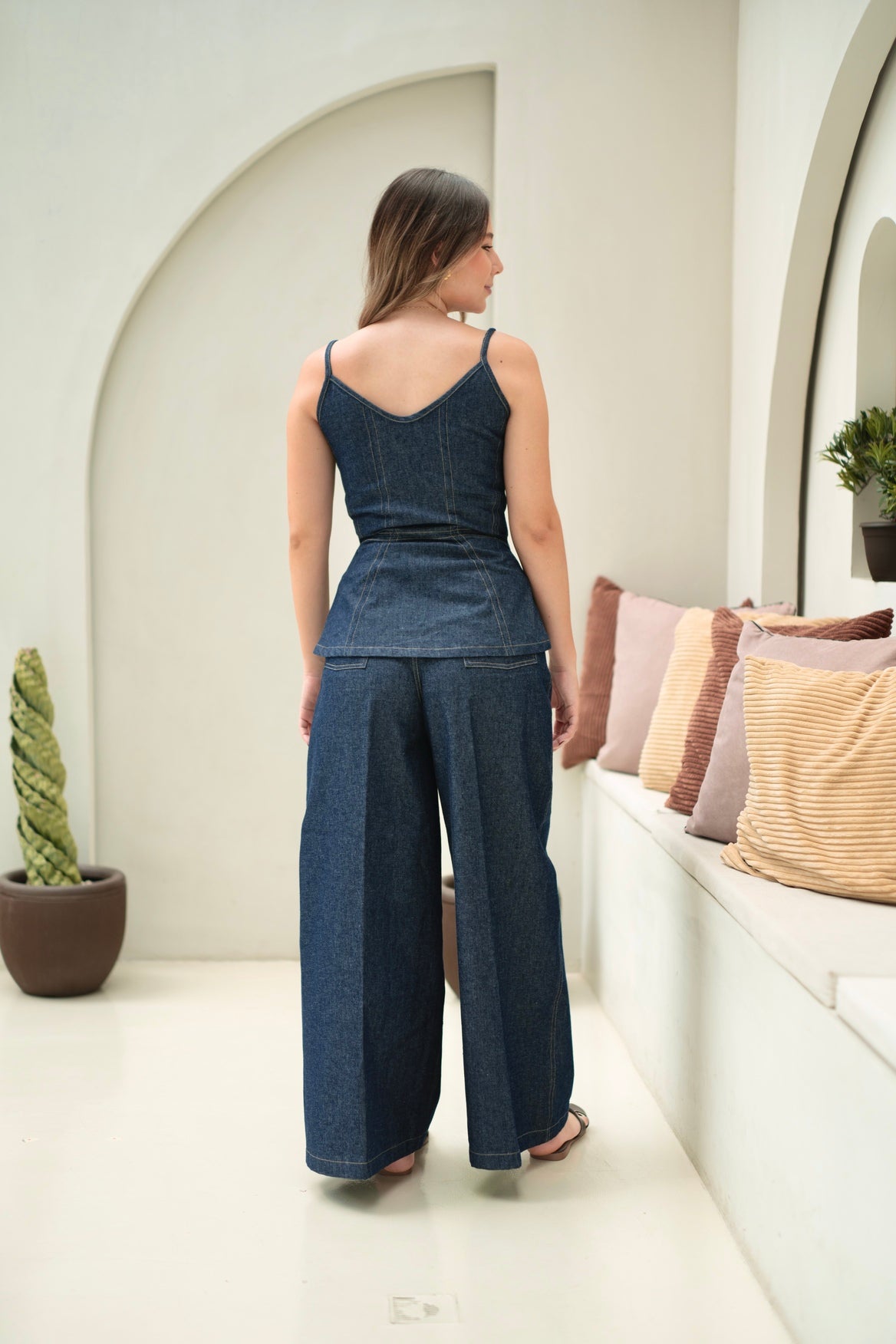 Top Denim Charlotte - Azul